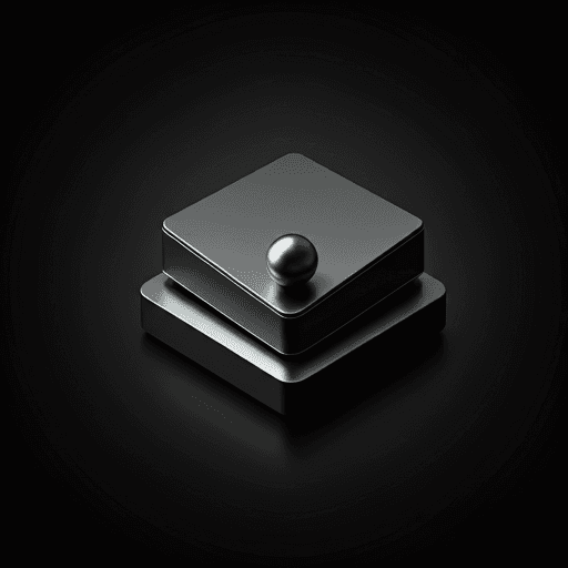 Luxury designer product isolated on a black background with silver studio lighting.